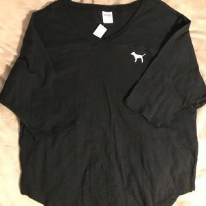 PINK Victoria’s Secret Black Long Sleeeved Shirt